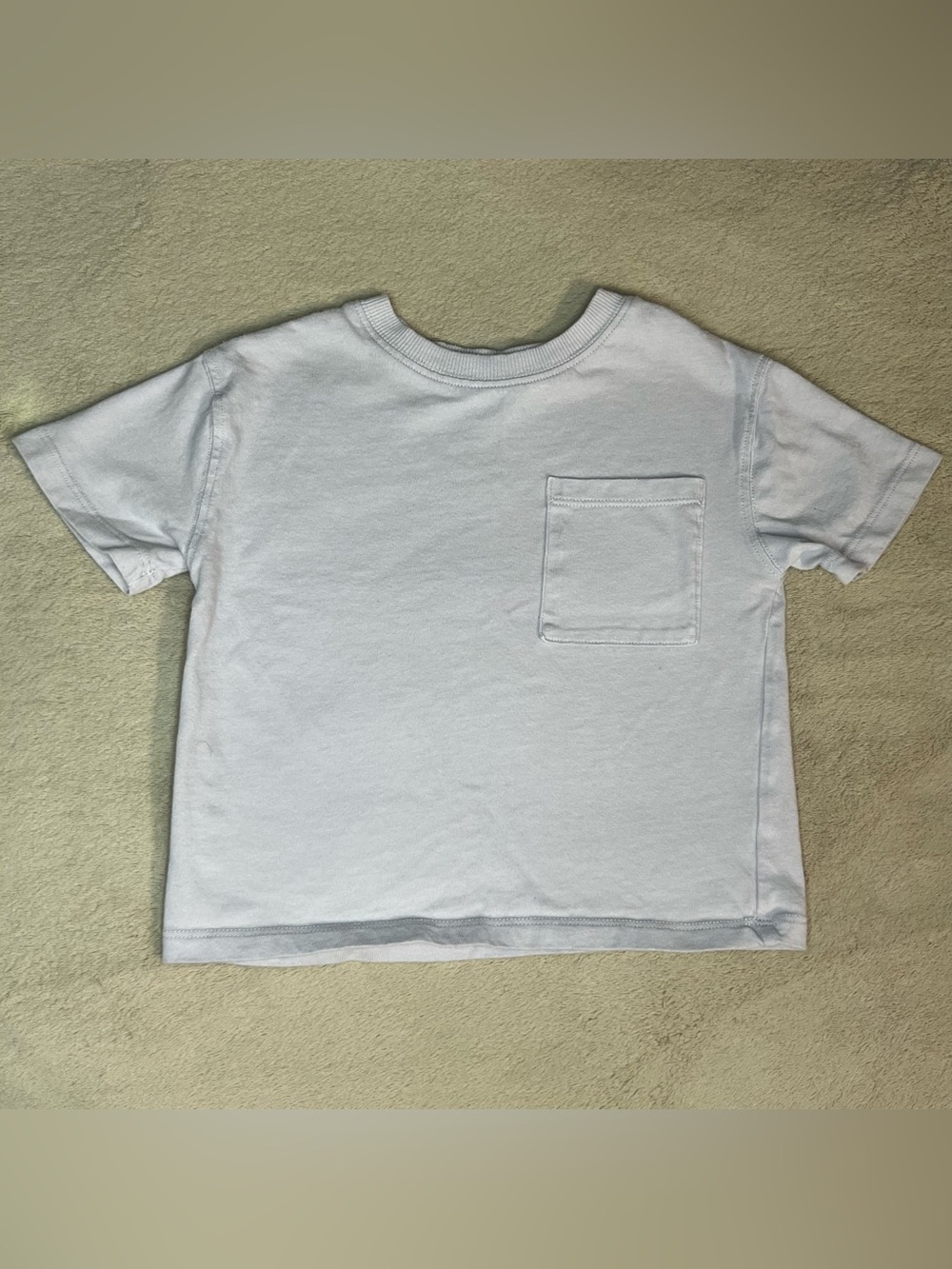 Kids White Pocket Tee - Classic Short Sleeve Shirt